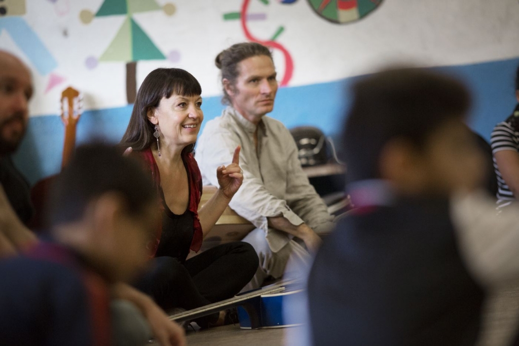 Trio ÂMAN à l'école des Alyscamps © Florent Gardin 