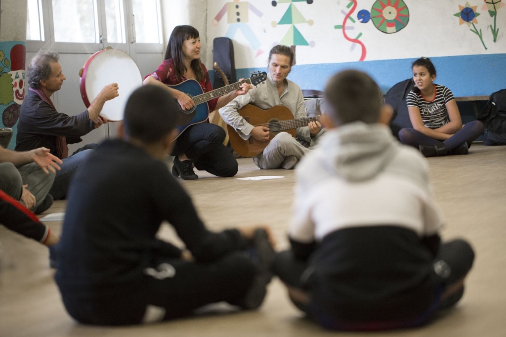 Trio ÂMAN à l'école des Alyscamps © Florent Gardin 