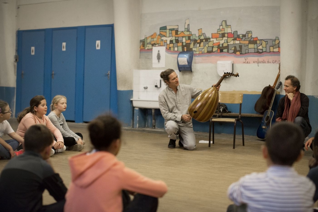 Trio ÂMAN à l'école des Alyscamps © Florent Gardin 