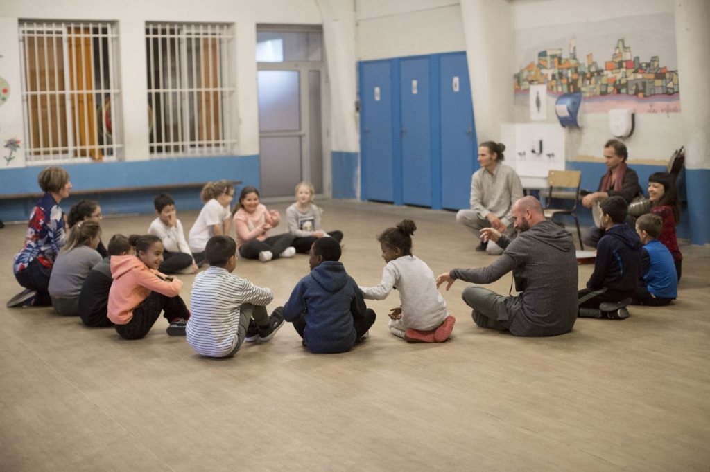 Trio ÂMAN à l'école des Alyscamps © Florent Gardin 