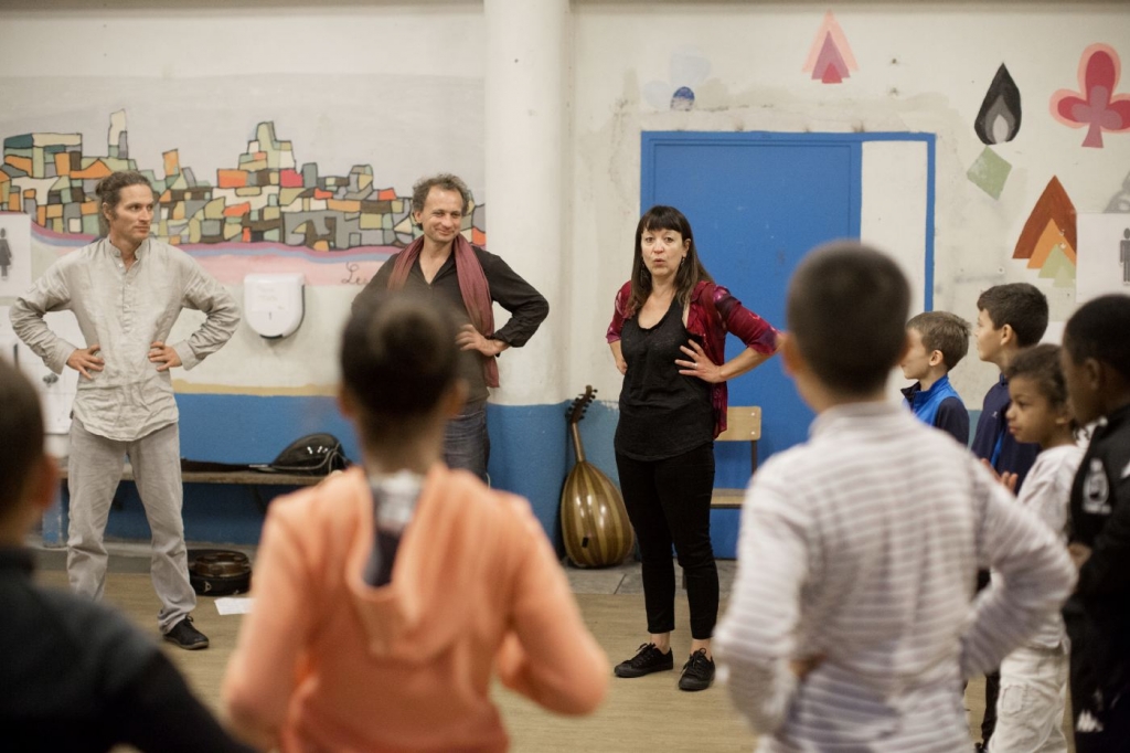 Trio ÂMAN à l'école des Alyscamps © Florent Gardin 