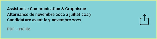 Assistant.e communication & graphisme