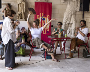 Sofiane Saidi, Camélia Jordana, Jeanne Lacaille, Salon de Musique, Museon Arlaten, © Rosalie Parent