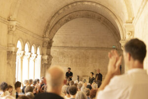 Germana Mastropasqua & Xavier Rebut, Création, Abbaye de Montmajour © Florent Gardin